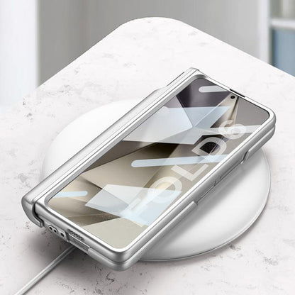 For Samsung Galaxy Z Fold6 GKK Integrated Magnetic Folding Hinge Phone Case with Wrist Strap & Pen Holder(Titanium Grey) - Galaxy Z Fold6 5G Cases by GKK | Online Shopping UK | buy2fix