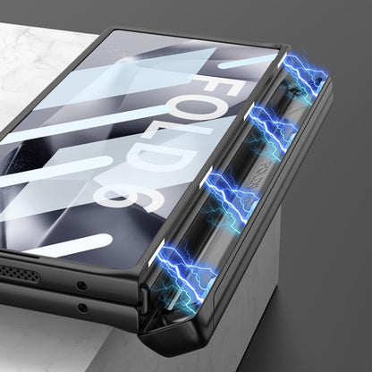 For Samsung Galaxy Z Fold6 GKK Integrated Magnetic Armor Flip Phone Case With Pen Box(Mountain Gray) - Galaxy Z Fold6 5G Cases by GKK | Online Shopping UK | buy2fix