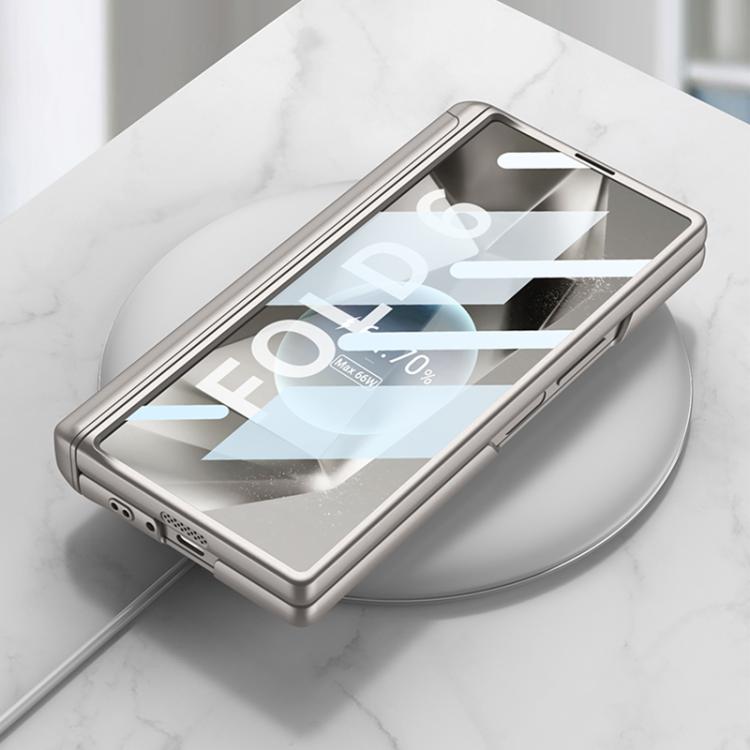 For Samsung Galaxy Z Fold6 GKK Integrated Magnetic Armor Flip Phone Case With Pen Box(Mountain Gray) - Galaxy Z Fold6 5G Cases by GKK | Online Shopping UK | buy2fix