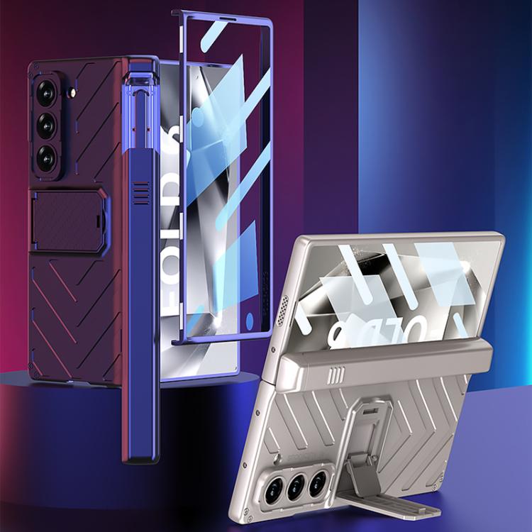 For Samsung Galaxy Z Fold6 GKK Integrated Magnetic Armor Flip Phone Case With Pen Box(Titanium Grey) - Galaxy Z Fold6 5G Cases by GKK | Online Shopping UK | buy2fix