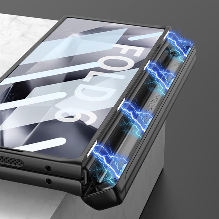 For Samsung Galaxy Z Fold6 GKK Integrated Magnetic Armor Flip Phone Case With Pen Box(Titanium Grey) - Galaxy Z Fold6 5G Cases by GKK | Online Shopping UK | buy2fix
