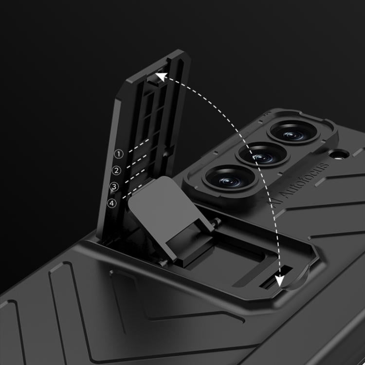 For Samsung Galaxy Z Fold6 GKK Integrated Magnetic Armor Flip Phone Case With Pen Box(Black) - Galaxy Z Fold6 5G Cases by GKK | Online Shopping UK | buy2fix