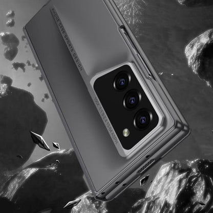 For Samsung Galaxy Z Fold6 GKK Integrated Blade Flip PU Phone Case(Grey) - Galaxy Z Fold6 5G Cases by GKK | Online Shopping UK | buy2fix