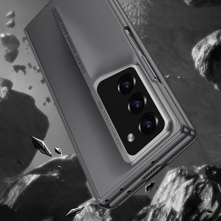 For Samsung Galaxy Z Fold6 GKK Integrated Blade Flip PU Phone Case(Black) - Galaxy Z Fold6 5G Cases by GKK | Online Shopping UK | buy2fix