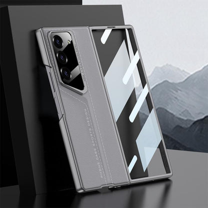 For Samsung Galaxy Z Fold6 GKK Integrated Blade Leather Full Coverage Phone Case(Mountain Gray) - Galaxy Z Fold6 5G Cases by GKK | Online Shopping UK | buy2fix