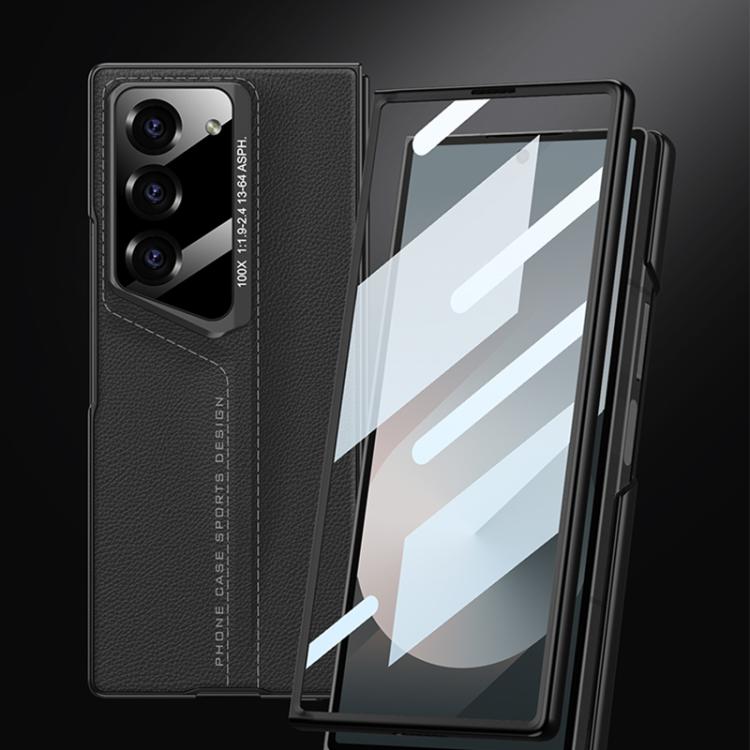 For Samsung Galaxy Z Fold6 GKK Integrated Blade Leather Full Coverage Phone Case(Titanium Grey) - Galaxy Z Fold6 5G Cases by GKK | Online Shopping UK | buy2fix