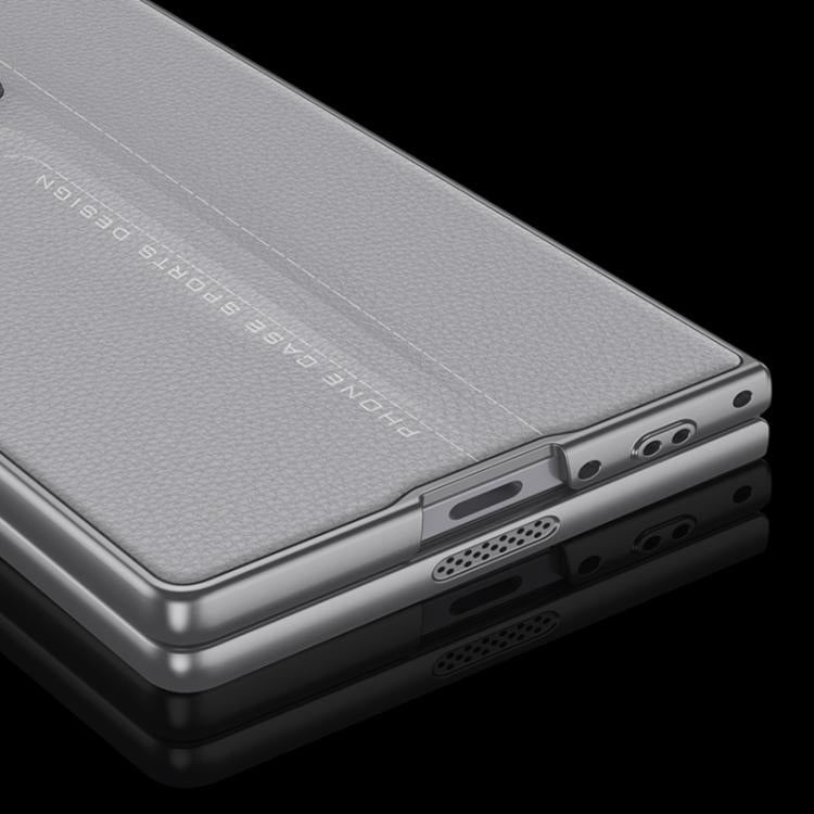 For Samsung Galaxy Z Fold6 GKK Integrated Blade Leather Full Coverage Phone Case(Titanium Grey) - Galaxy Z Fold6 5G Cases by GKK | Online Shopping UK | buy2fix