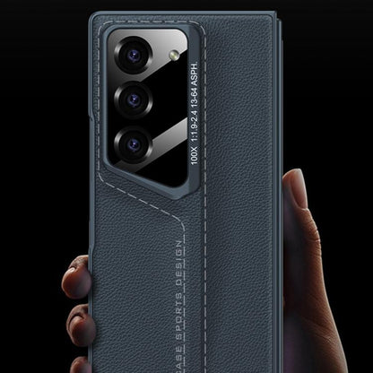 For Samsung Galaxy Z Fold6 GKK Integrated Blade Leather Full Coverage Phone Case(Titanium Grey) - Galaxy Z Fold6 5G Cases by GKK | Online Shopping UK | buy2fix
