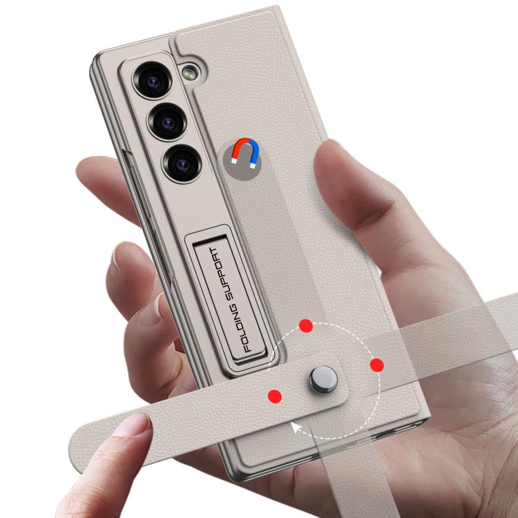 For Samsung Galaxy Z Fold6 GKK Integrated Flip Wallet Leather Phone Case with Pen Slots, Not Included Pen(Black) - Galaxy Z Fold6 5G Cases by GKK | Online Shopping UK | buy2fix