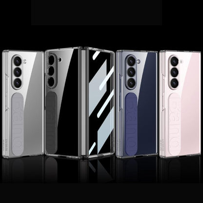 For Samsung Galaxy Z Fold6 GKK Integrated Phantom Silicone Wristband Transparent Phone Case(Pink) - Galaxy Z Fold6 5G Cases by GKK | Online Shopping UK | buy2fix