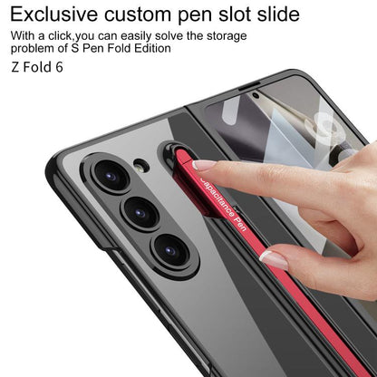 For Samsung Galaxy Z Fold6 GKK Integrated PC Phone Case with Pen Slot, Include Pen(Black) - Galaxy Z Fold6 5G Cases by GKK | Online Shopping UK | buy2fix