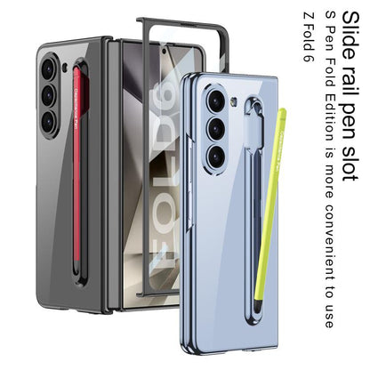 For Samsung Galaxy Z Fold6 GKK Integrated PC Phone Case with Pen Slot, Include Pen(Black) - Galaxy Z Fold6 5G Cases by GKK | Online Shopping UK | buy2fix