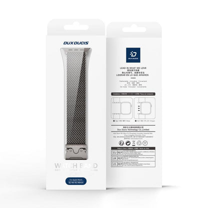For Apple Watch 46mm / 49mm / 45mm / 44mm DUX DUCIS Milanese Air Series Stainless Steel Magnetic Watch Strap(Gun Grey) - Watch Bands by DUX DUCIS | Online Shopping UK | buy2fix