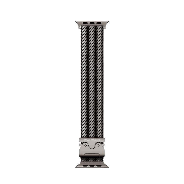 For Apple Watch 42mm / 41mm / 40mm / 38mm DUX DUCIS Milanese Air Series Stainless Steel Magnetic Watch Strap(Gun Grey) - Watch Bands by DUX DUCIS | Online Shopping UK | buy2fix