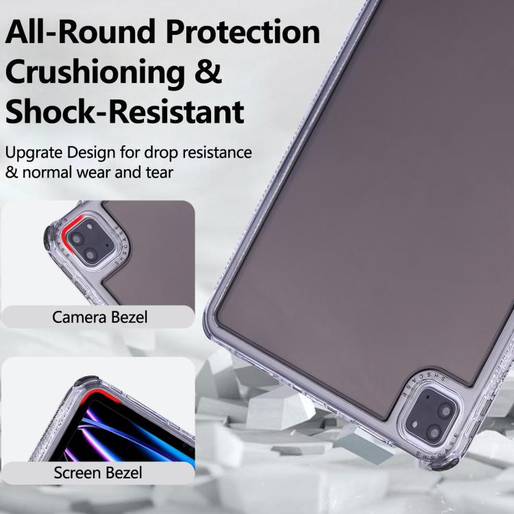 For iPad Air 13 2024 / Pro 12.9 2022 Dream 3 in 1 TPU Hybrid PC Tablet Case(Black) - iPad Air 13 2025 / 2024 Cases by buy2fix | Online Shopping UK | buy2fix