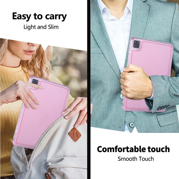 For iPad Air 13 2024 / Pro 12.9 2022 Dream 3 in 1 TPU Hybrid PC Tablet Case(Pink) - iPad Air 13 2025 / 2024 Cases by buy2fix | Online Shopping UK | buy2fix