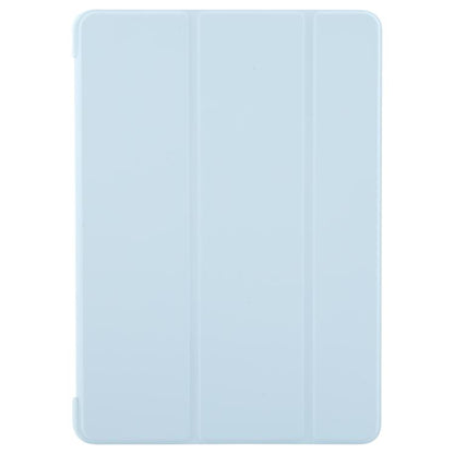 For iPad 10.2 2021 / 2020 / 2019 GEBEI 3-folding Holder Shockproof Flip Leather Tablet Case(Sky Blue) - iPad 10.2 Cases by GEBEI | Online Shopping UK | buy2fix