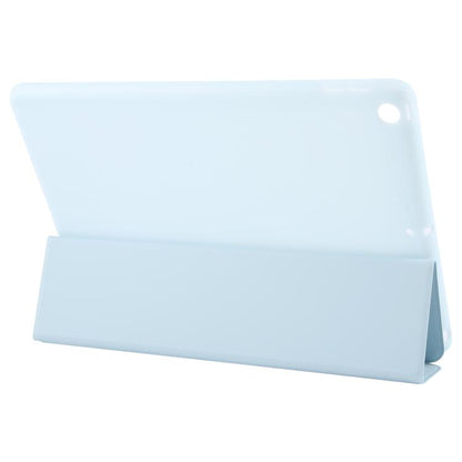 For iPad 10.2 2021 / 2020 / 2019 GEBEI 3-folding Holder Shockproof Flip Leather Tablet Case(Sky Blue) - iPad 10.2 Cases by GEBEI | Online Shopping UK | buy2fix