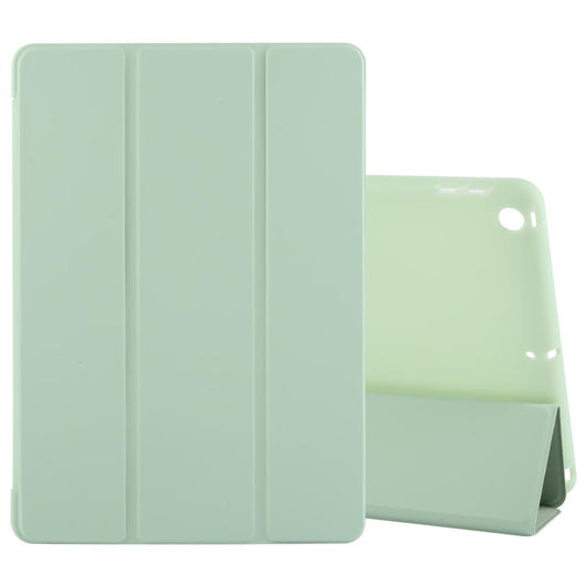 For iPad 10.2 2021 / 2020 / 2019 GEBEI 3-folding Holder Shockproof Flip Leather Tablet Case(Green) - iPad 10.2 Cases by GEBEI | Online Shopping UK | buy2fix