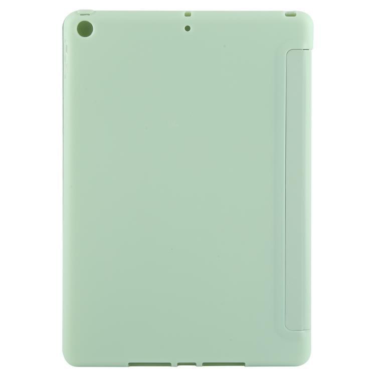 For iPad 10.2 2021 / 2020 / 2019 GEBEI 3-folding Holder Shockproof Flip Leather Tablet Case(Green) - iPad 10.2 Cases by GEBEI | Online Shopping UK | buy2fix