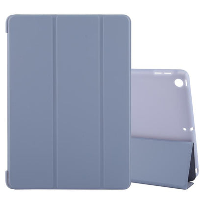 For iPad 10.2 2021 / 2020 / 2019 GEBEI 3-folding Holder Shockproof Flip Leather Tablet Case(Lavender Purple) - iPad 10.2 Cases by GEBEI | Online Shopping UK | buy2fix