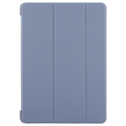 For iPad 10.2 2021 / 2020 / 2019 GEBEI 3-folding Holder Shockproof Flip Leather Tablet Case(Lavender Purple) - iPad 10.2 Cases by GEBEI | Online Shopping UK | buy2fix