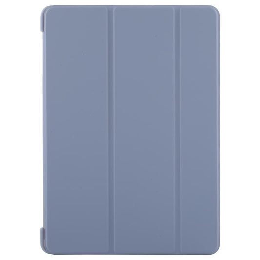For iPad 10.2 2021 / 2020 / 2019 GEBEI 3-folding Holder Shockproof Flip Leather Tablet Case(Lavender Purple) - iPad 10.2 Cases by GEBEI | Online Shopping UK | buy2fix
