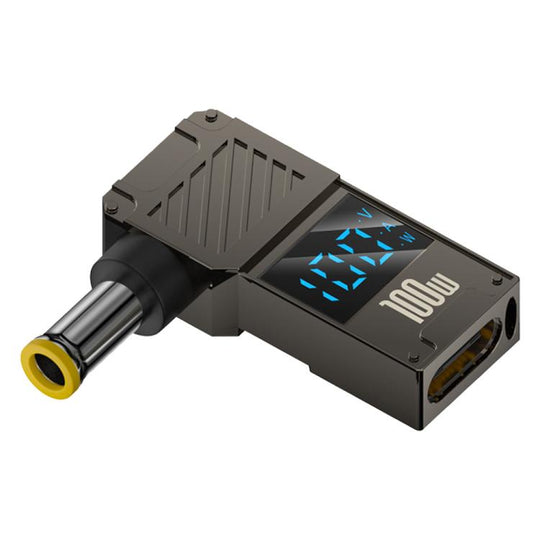 100W Computer Charging Digital Display Adapter, Specification:Type-C to DC5.0x1.0mm