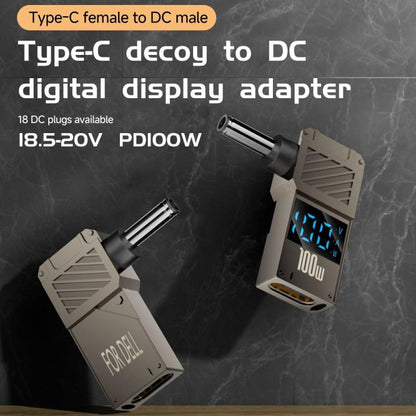 100W Computer Charging Digital Display Adapter, Specification:Type-C to DC3.5x1.35mm - Universal Power Adapter by buy2fix | Online Shopping UK | buy2fix
