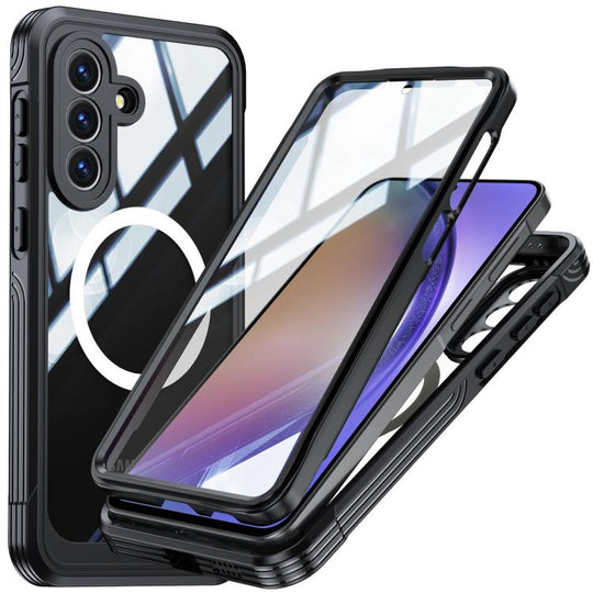 For Samsung Galaxy A57 5G RedPepper Tempered Glass MagSafe Phone Case(Black)