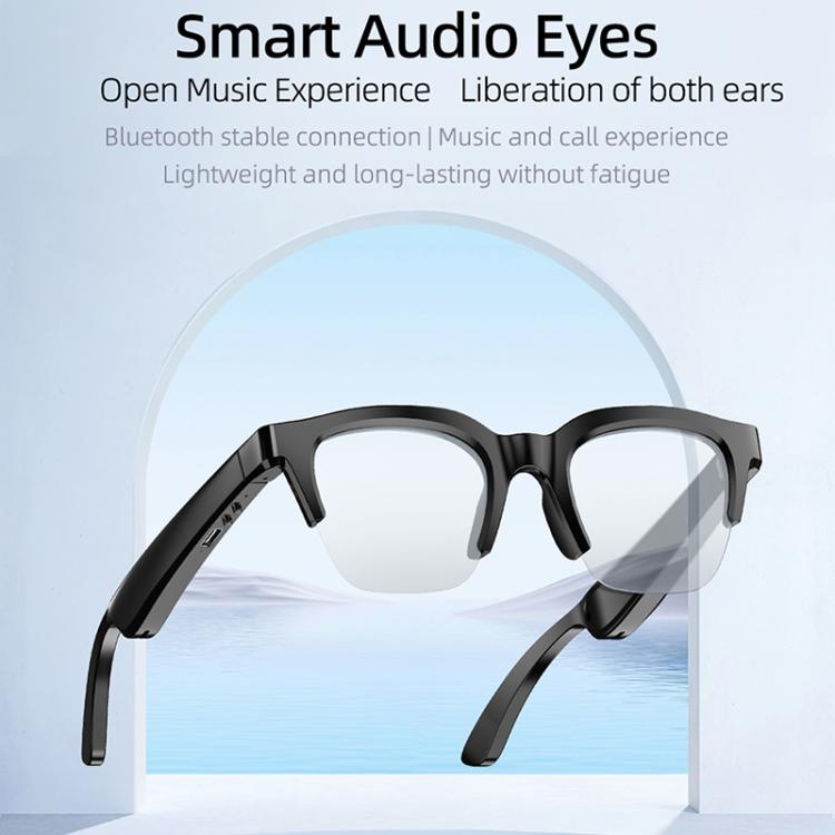 E60 ENC Noise Reduction Smart Audio Bluetooth Glasses(Black) - Smart Glasses by buy2fix | Online Shopping UK | buy2fix