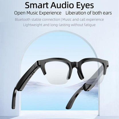E60 ENC Noise Reduction Smart Audio Bluetooth Glasses(Transparent) - Smart Glasses by buy2fix | Online Shopping UK | buy2fix