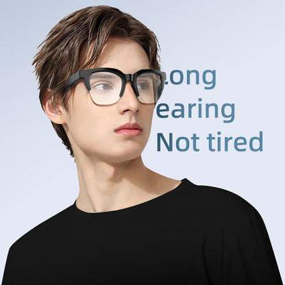 E60 ENC Noise Reduction Smart Audio Bluetooth Glasses(Transparent) - Smart Glasses by buy2fix | Online Shopping UK | buy2fix