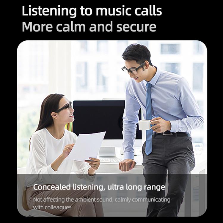 E60 ENC Noise Reduction Smart Audio Bluetooth Glasses(Transparent) - Smart Glasses by buy2fix | Online Shopping UK | buy2fix