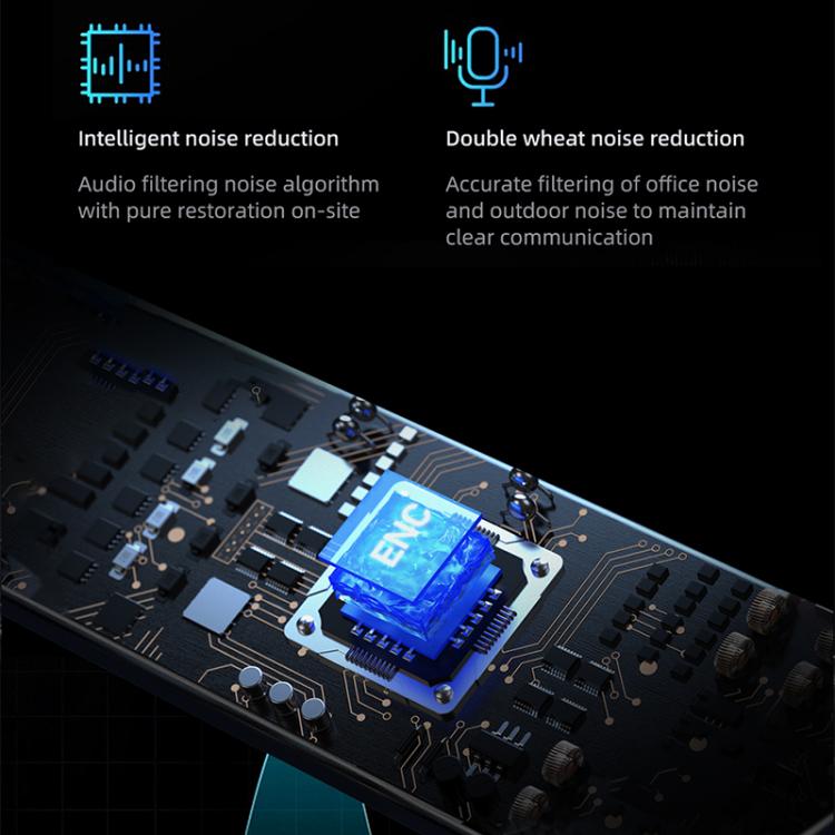 E60 ENC Noise Reduction Smart Audio Bluetooth Glasses(Transparent) - Smart Glasses by buy2fix | Online Shopping UK | buy2fix