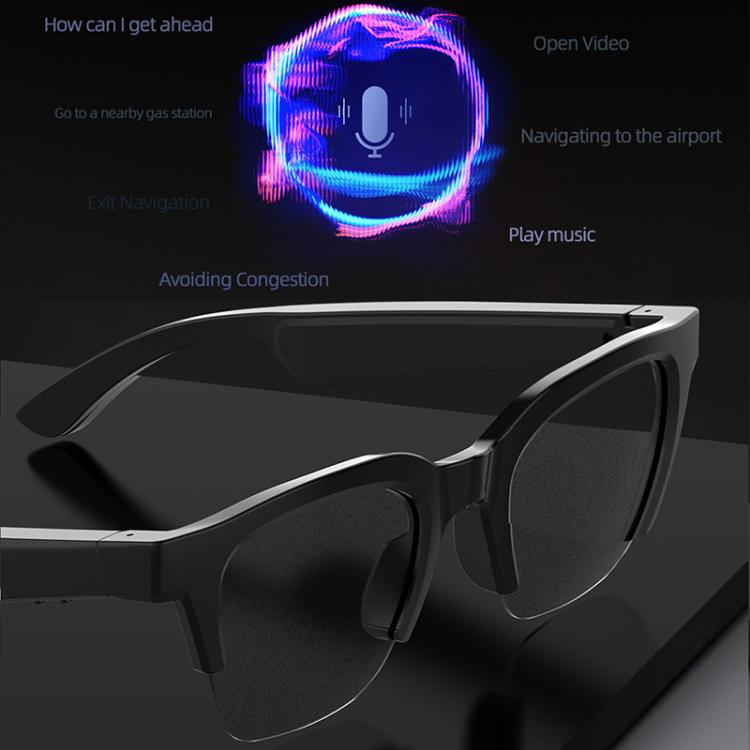 E60 ENC Noise Reduction Smart Audio Bluetooth Glasses(Transparent) - Smart Glasses by buy2fix | Online Shopping UK | buy2fix