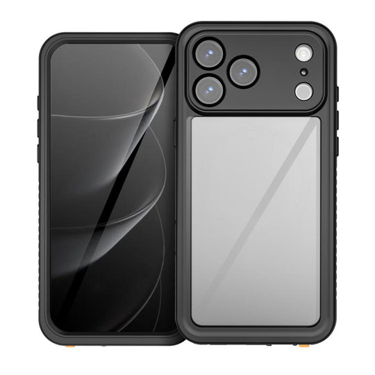 For iPhone 17 Pro Max RedPepper Waterproof Phone Case(Black)