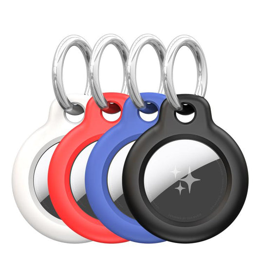 For AirTag 2nd Gen / AirTag 1st Gen 4pcs DUX DUCIS PC Keychain Locator Protective Case