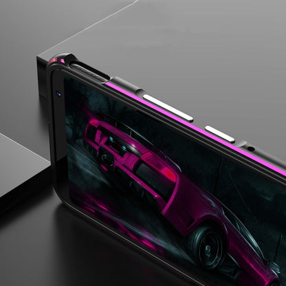 For ASUS ROG Phone 3 ZS661KS Aluminum Alloy Shockproof Protective Bumper Frame(Black Blue) - ASUS Cases by buy2fix | Online Shopping UK | buy2fix