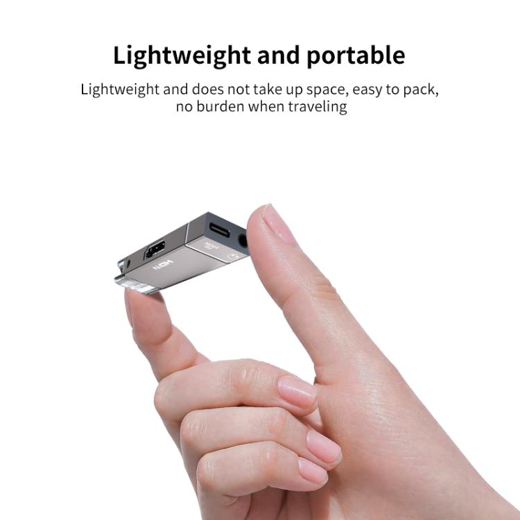 USB-C / Type-C to HDTV, 3.5mm, PD 100W 3 in 1 Multi-function Converter Docking Station(Grey) - USB HUB by buy2fix | Online Shopping UK | buy2fix