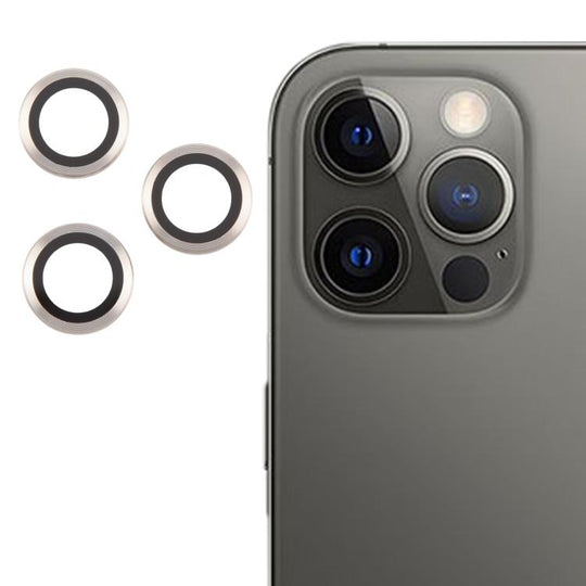 For iPhone 12 Pro Back Camera Cover 9H Tempered Glass Lens Film(Silver)