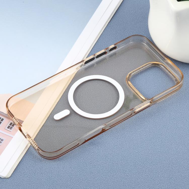 For iPhone 16 Pro Max DFANS DESIGN Shield Magsafe Magnetic PC Phone Case(Transparent Gold) - iPhone 16 Pro Max Cases by DFANS DESIGN | Online Shopping UK | buy2fix