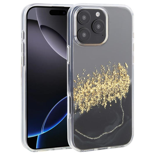 For iPhone 16 Pro Max DFANS DESIGN Dual Color Starlight Shining TPU Hybrid PC Phone Case(Black) - iPhone 16 Pro Max Cases by DFANS DESIGN | Online Shopping UK | buy2fix