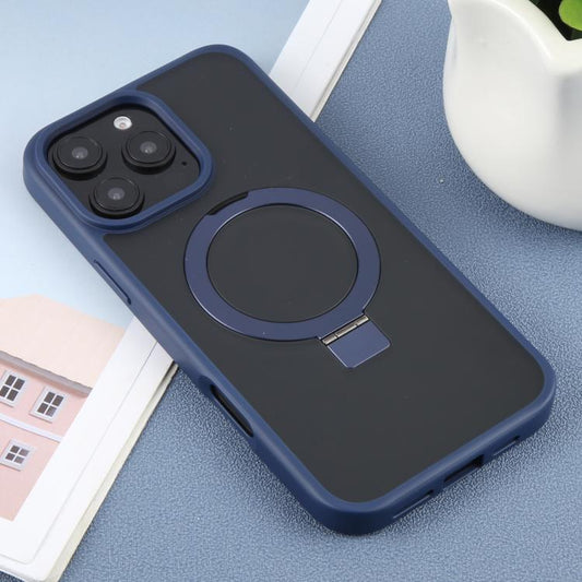 For iPhone 16 Pro Max DFANS DESIGN Frosted Magsafe Magnetic Holder Phone Case(Blue) - iPhone 16 Pro Max Cases by DFANS DESIGN | Online Shopping UK | buy2fix