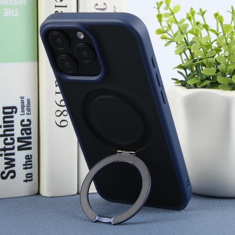 For iPhone 16 Pro Max DFANS DESIGN Frosted Magsafe Magnetic Holder Phone Case(Blue) - iPhone 16 Pro Max Cases by DFANS DESIGN | Online Shopping UK | buy2fix