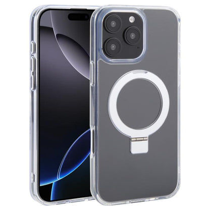 For iPhone 16 Pro Max DFANS DESIGN Frosted Magsafe Magnetic Holder Phone Case(Transparent) - iPhone 16 Pro Max Cases by DFANS DESIGN | Online Shopping UK | buy2fix