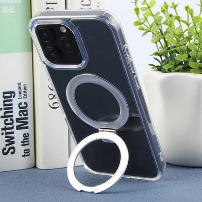 For iPhone 16 Pro Max DFANS DESIGN Frosted Magsafe Magnetic Holder Phone Case(Transparent) - iPhone 16 Pro Max Cases by DFANS DESIGN | Online Shopping UK | buy2fix