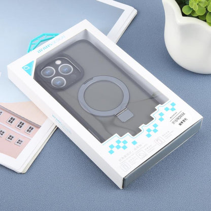 For iPhone 16 Pro Max DFANS DESIGN Frosted Magsafe Magnetic Holder Phone Case(Black) - iPhone 16 Pro Max Cases by DFANS DESIGN | Online Shopping UK | buy2fix