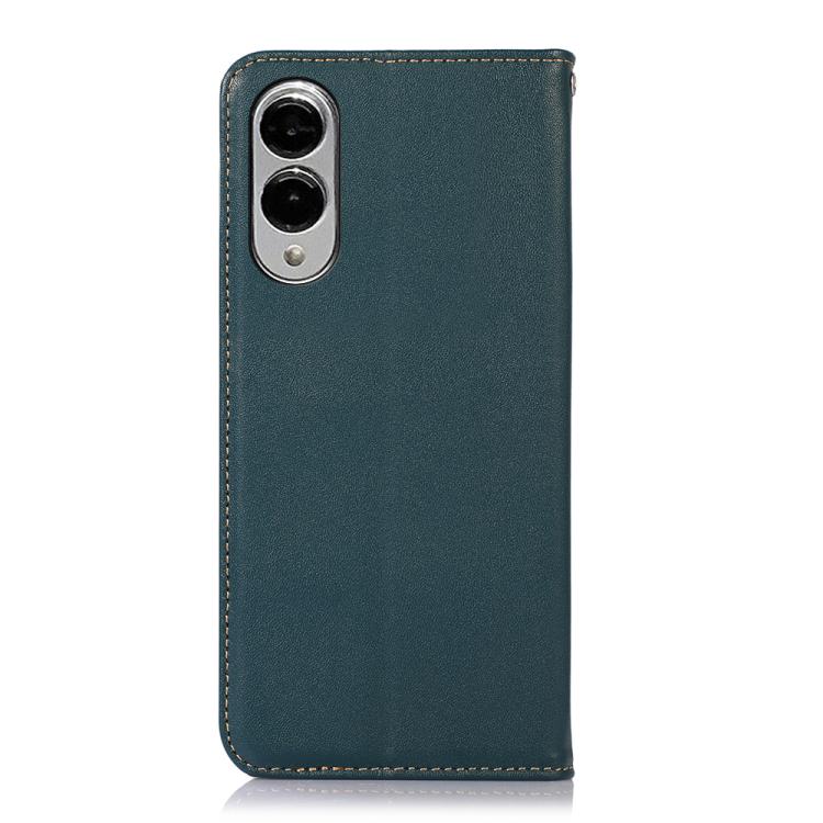 For Samsung Galaxy S25 Edge 5G KHAZNEH Nappa Top Layer Cowhide Leather Phone Case(Green) - Galaxy S25 Edge 5G Cases by buy2fix | Online Shopping UK | buy2fix