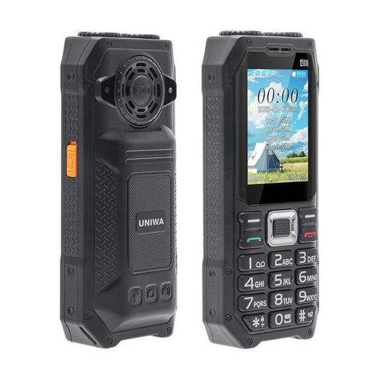 UNIWA M6000 Big Speaker Keypad Phone, 2.4 inch, Dual Flashlights, 21 Keys, SOS, FM, 4 SIM, GSM, Plug:AU Plug(Green) - Others by UNIWA | Online Shopping UK | buy2fix